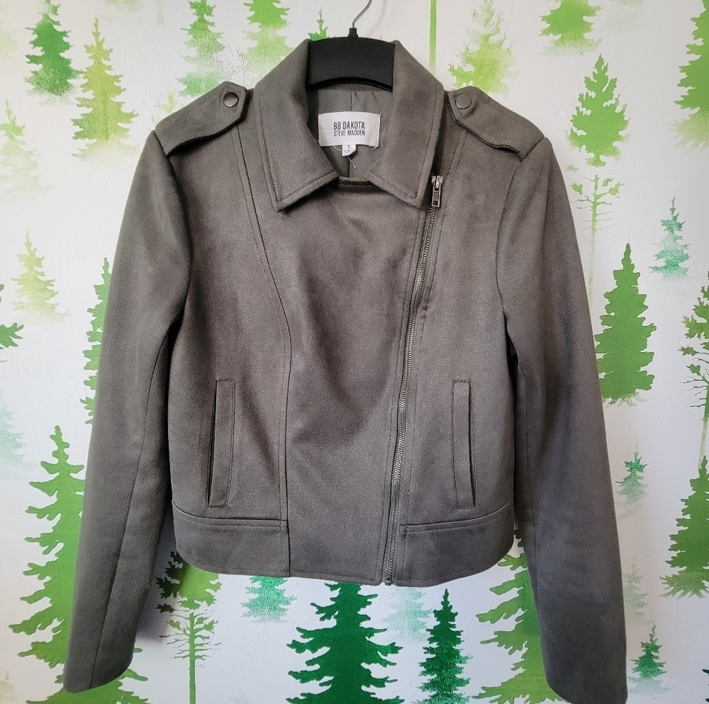 BB Dakota by Steve Madden Ladies Faux Suede Moto Jacket.